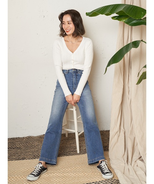 Vicente（ヴィセンテ）の「Henry kint cardigan（ニット/セーター・レディース・ブラック/ベージュ/オフホワイト・FREE）」の9枚目の写真