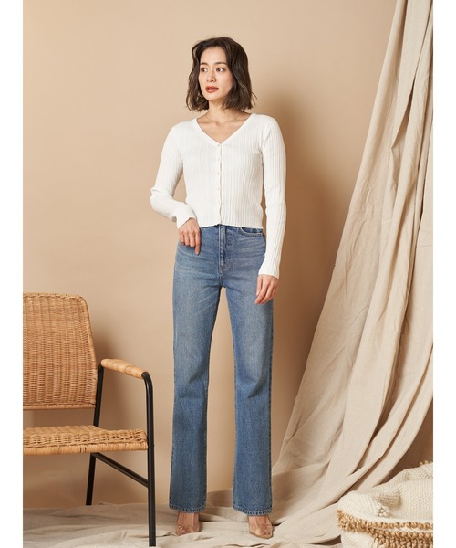 Vicente（ヴィセンテ）の「Henry kint cardigan（ニット/セーター・レディース・ブラック/ベージュ/オフホワイト・FREE）」の8枚目の写真