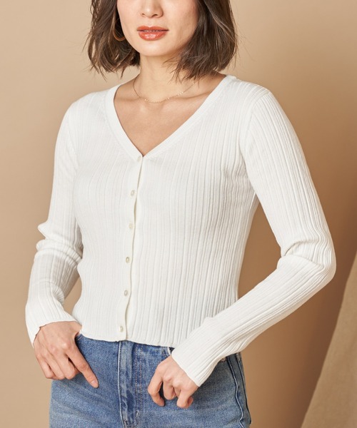 Vicente（ヴィセンテ）の「Henry kint cardigan（ニット/セーター・レディース・ブラック/ベージュ/オフホワイト・FREE）」の13枚目の写真