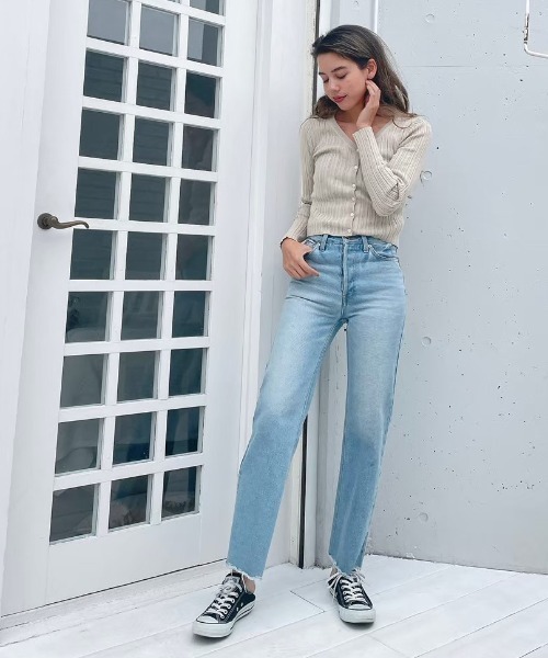 Vicente（ヴィセンテ）の「Henry kint cardigan（ニット/セーター・レディース・ブラック/ベージュ/オフホワイト・FREE）」の19枚目の写真