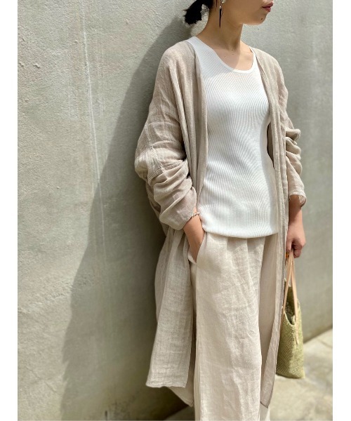 BEARDSLEY(ビアズリー)の「リブタンク(ニット/セーター・レディース・ホワイト/ブラック・FREE)」の15枚目の写真