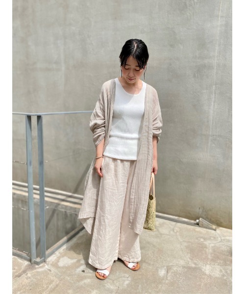 BEARDSLEY(ビアズリー)の「リブタンク(ニット/セーター・レディース・ホワイト/ブラック・FREE)」の8枚目の写真