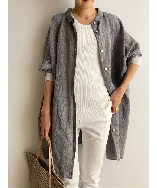 BEARDSLEY(ビアズリー)の「リブタンク(ニット/セーター・レディース・ホワイト/ブラック・FREE)」の18枚目の写真