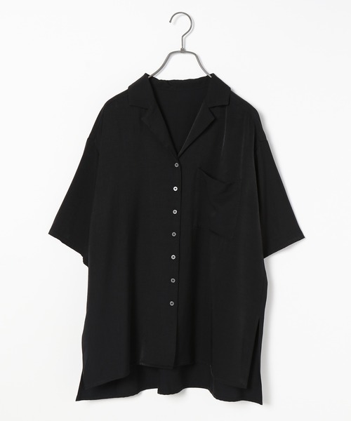 PAGEBOY(ページボーイ)の「シルキールーズセットアップシャツ(シャツ/ブラウス・レディース・ブラック/オリーブ/ブルー系その他/グレイッシュベージュ・FREE)」の13枚目の写真