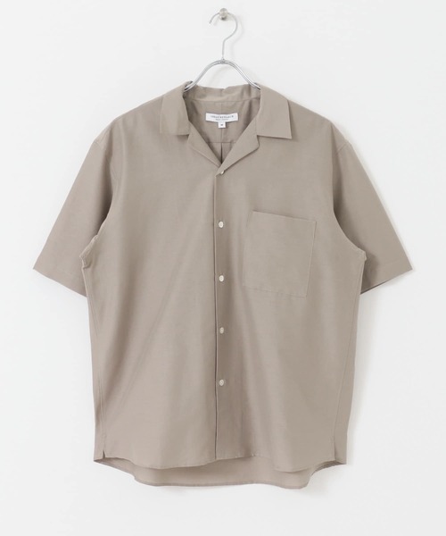 URBAN RESEARCH（アーバンリサーチ）の「コットンシルクショートスリーブオープンカラーシャツ（シャツ/ブラウス・メンズ・ブラウン系その他/グリーン系その他/グレー系その他/ベージュ系その他・MEDIUM/LARGE）」の13枚目の写真