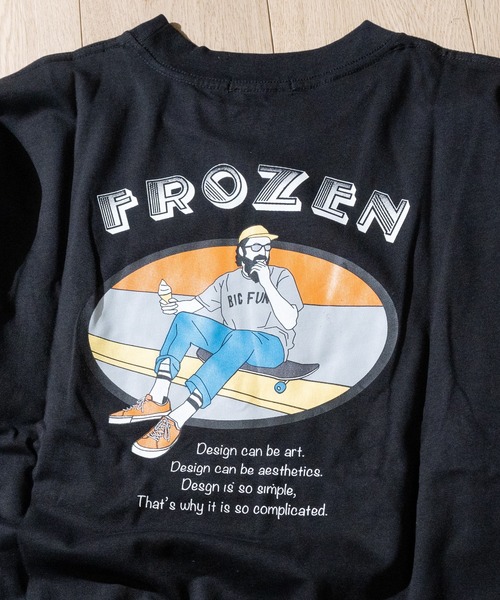 JOHN'S CLOSET(ジョンズクローゼット)の「【2】ヘビーウェイト フロント刺繍バッグプリントBIGTシャツ(Tシャツ/カットソー・メンズ・ホワイト/ブラック/サックスブルー/ラベンダー/ホワイト系その他/ブラック系その他・MEDIUM/LARGE/X-LARGE)」の19枚目の写真