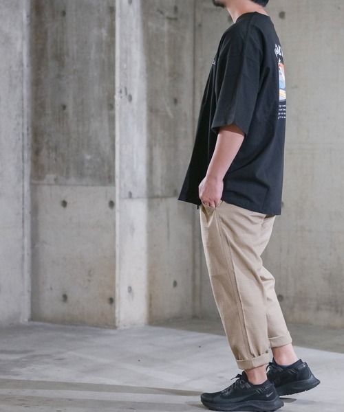 JOHN'S CLOSET(ジョンズクローゼット)の「【2】ヘビーウェイト フロント刺繍バッグプリントBIGTシャツ(Tシャツ/カットソー・メンズ・ホワイト/ブラック/サックスブルー/ラベンダー/ホワイト系その他/ブラック系その他・MEDIUM/LARGE/X-LARGE)」の16枚目の写真