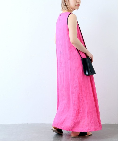 JOINT WORKS(ジョイントワークス)の「J-リネンノースリーブワンピース(ワンピース・レディース・ブラック/ピンク/ブルー・FREE)」の3枚目の写真