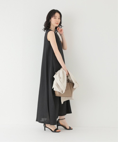 JOINT WORKS(ジョイントワークス)の「J-リネンノースリーブワンピース(ワンピース・レディース・ブラック/ピンク/ブルー・FREE)」の5枚目の写真