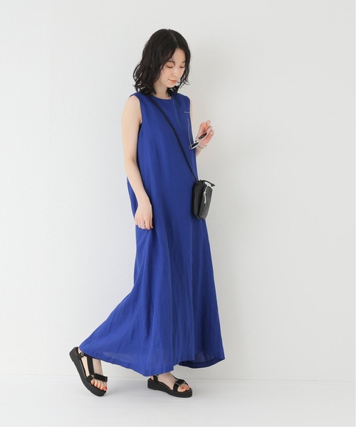 JOINT WORKS(ジョイントワークス)の「J-リネンノースリーブワンピース(ワンピース・レディース・ブラック/ピンク/ブルー・FREE)」の6枚目の写真