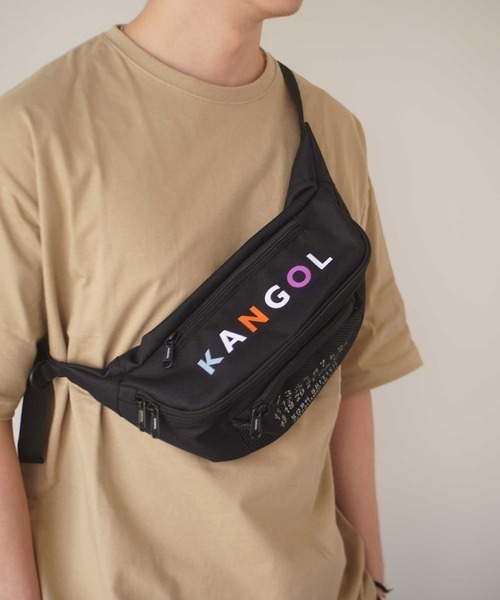 KANGOL（カンゴール）の「【 KANGOL / カンゴール 】 ナンバー プリント ウエストバッグ（ボディバッグ/ウエストポーチ・レディース・ホワイト/ブラック/ベージュ・FREE）」の3枚目の写真