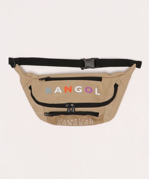 KANGOL（カンゴール）の「【 KANGOL / カンゴール 】 ナンバー プリント ウエストバッグ（ボディバッグ/ウエストポーチ・レディース・ホワイト/ブラック/ベージュ・FREE）」の9枚目の写真