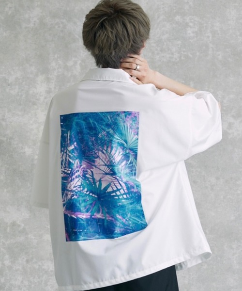 act'm（アクトム）の「【KAUAN OKAMOTO×act'mコラボ】アートグラフィック プリント オーバーサイズオープンカラーシャツ（シャツ/ブラウス・メンズ・ホワイト/ブラック・S/M/L）」の10枚目の写真