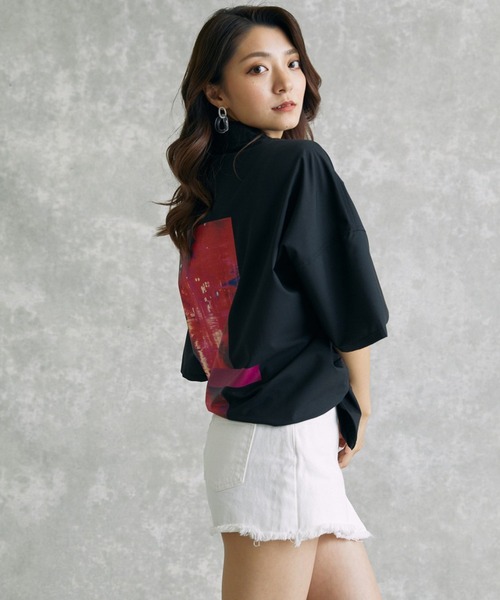 act'm（アクトム）の「【KAUAN OKAMOTO×act'mコラボ】アートグラフィック プリント オーバーサイズオープンカラーシャツ（シャツ/ブラウス・メンズ・ホワイト/ブラック・S/M/L）」の12枚目の写真