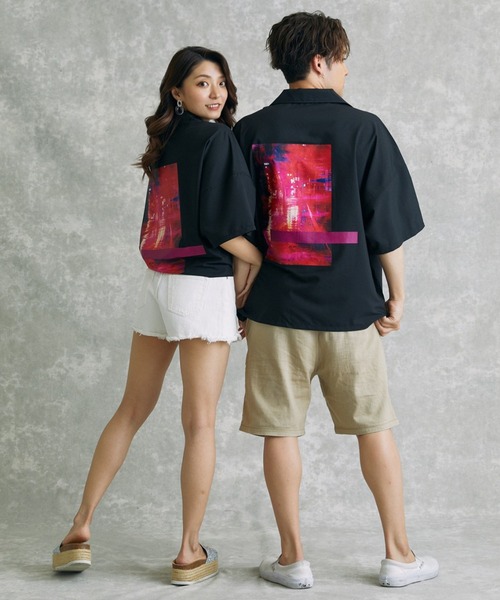 act'm（アクトム）の「【KAUAN OKAMOTO×act'mコラボ】アートグラフィック プリント オーバーサイズオープンカラーシャツ（シャツ/ブラウス・メンズ・ホワイト/ブラック・S/M/L）」の15枚目の写真