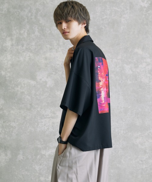 act'm（アクトム）の「【KAUAN OKAMOTO×act'mコラボ】アートグラフィック プリント オーバーサイズオープンカラーシャツ（シャツ/ブラウス・メンズ・ホワイト/ブラック・S/M/L）」の16枚目の写真