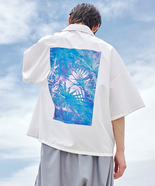 act'm（アクトム）の「【KAUAN OKAMOTO×act'mコラボ】アートグラフィック プリント オーバーサイズオープンカラーシャツ（シャツ/ブラウス・メンズ・ホワイト/ブラック・S/M/L）」の18枚目の写真