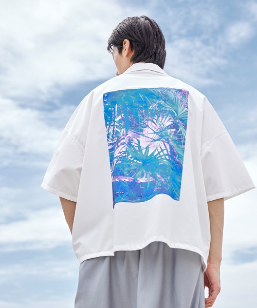 act'm（アクトム）の「【KAUAN OKAMOTO×act'mコラボ】アートグラフィック プリント オーバーサイズオープンカラーシャツ（シャツ/ブラウス・メンズ・ホワイト/ブラック・S/M/L）」の21枚目の写真