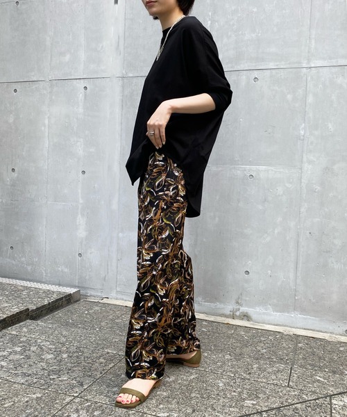 DouDou（ドゥドゥ）の「【WEB限定】フラワープリントパンツ（その他パンツ・レディース・ブラック/オレンジ・FREE）」の15枚目の写真