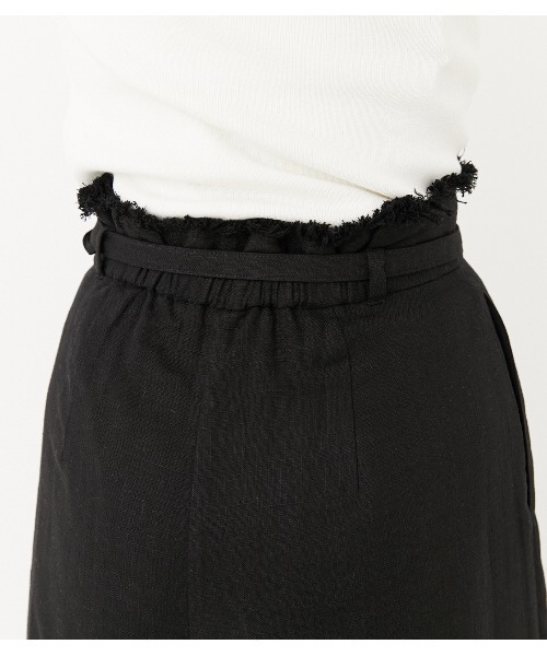 リネンラップワイドパンツ