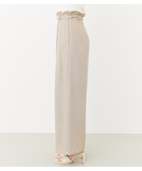 リネンラップワイドパンツ