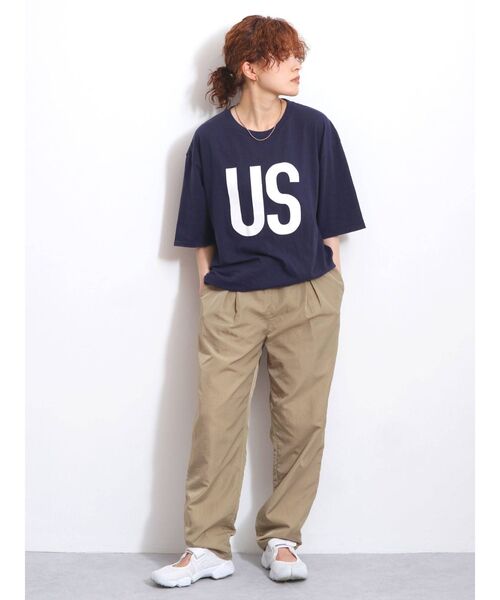 Ungrid（アングリッド）の「【10周年限定】USビッグTee（Tシャツ/カットソー・レディース・ネイビー/チャコールグレー/オフホワイト・FREE）」の18枚目の写真