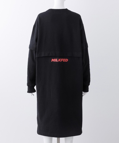 MILKFED.(ミルクフェド)の「LAYERED SWEAT DRESS(ワンピース・レディース・ホワイト/アッシュ/ブラック/ブラウン・ONE SIZE)」の14枚目の写真