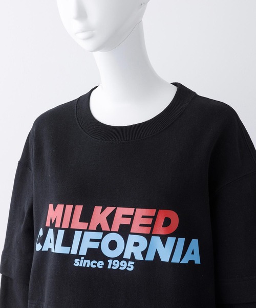 MILKFED.(ミルクフェド)の「LAYERED SWEAT DRESS(ワンピース・レディース・ホワイト/アッシュ/ブラック/ブラウン・ONE SIZE)」の7枚目の写真