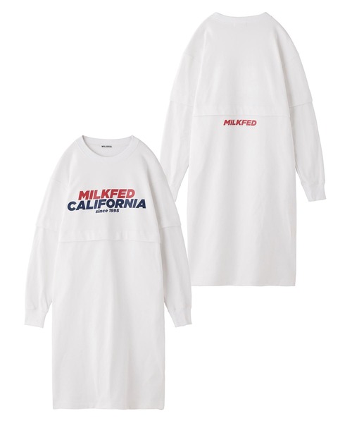 MILKFED.(ミルクフェド)の「LAYERED SWEAT DRESS(ワンピース・レディース・ホワイト/アッシュ/ブラック/ブラウン・ONE SIZE)」の20枚目の写真