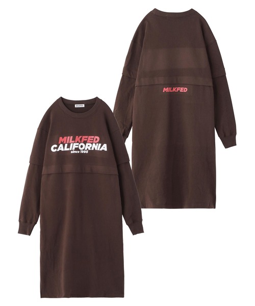 MILKFED.(ミルクフェド)の「LAYERED SWEAT DRESS(ワンピース・レディース・ホワイト/アッシュ/ブラック/ブラウン・ONE SIZE)」の22枚目の写真