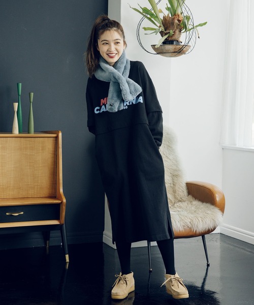 MILKFED.(ミルクフェド)の「LAYERED SWEAT DRESS(ワンピース・レディース・ホワイト/アッシュ/ブラック/ブラウン・ONE SIZE)」の17枚目の写真