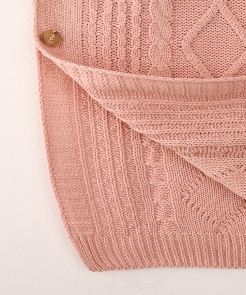 fd style（エフディ スタイル）の「【Chuzchuz】プレッツェルVネックニットベスト（ベスト・レディース・スカイブルー/ベージュ/ピンク/アイボリー・FREE）」の18枚目の写真