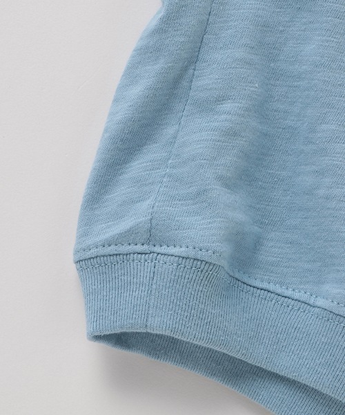 petit main（プティマイン）の「【接触冷感】つけ衿ロゴプリントTシャツ（Tシャツ/カットソー・キッズ・ブラック/ブルー/キナリ・80ｃｍ/90cm/110cm/100cm/120cm/130cm）」の10枚目の写真