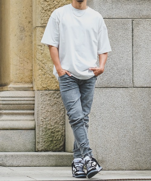 ESTRELLA（エストレラ）の「【ESTRELLA】 スキニー グレー デニムパンツ 0218-ES001（デニムパンツ・メンズ・グレー・SMALL/MEDIUM/LARGE）」の2枚目の写真