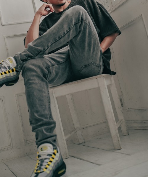 ESTRELLA（エストレラ）の「【ESTRELLA】 スキニー グレー デニムパンツ 0218-ES001（デニムパンツ・メンズ・グレー・SMALL/MEDIUM/LARGE）」の3枚目の写真