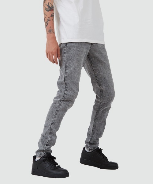 ESTRELLA（エストレラ）の「【ESTRELLA】 スキニー グレー デニムパンツ 0218-ES001（デニムパンツ・メンズ・グレー・SMALL/MEDIUM/LARGE）」の4枚目の写真