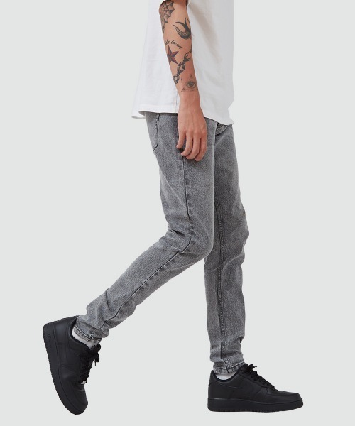 ESTRELLA（エストレラ）の「【ESTRELLA】 スキニー グレー デニムパンツ 0218-ES001（デニムパンツ・メンズ・グレー・SMALL/MEDIUM/LARGE）」の6枚目の写真