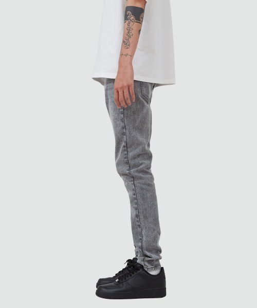 ESTRELLA（エストレラ）の「【ESTRELLA】 スキニー グレー デニムパンツ 0218-ES001（デニムパンツ・メンズ・グレー・SMALL/MEDIUM/LARGE）」の8枚目の写真