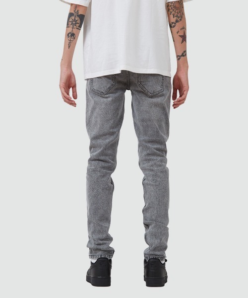 ESTRELLA（エストレラ）の「【ESTRELLA】 スキニー グレー デニムパンツ 0218-ES001（デニムパンツ・メンズ・グレー・SMALL/MEDIUM/LARGE）」の9枚目の写真