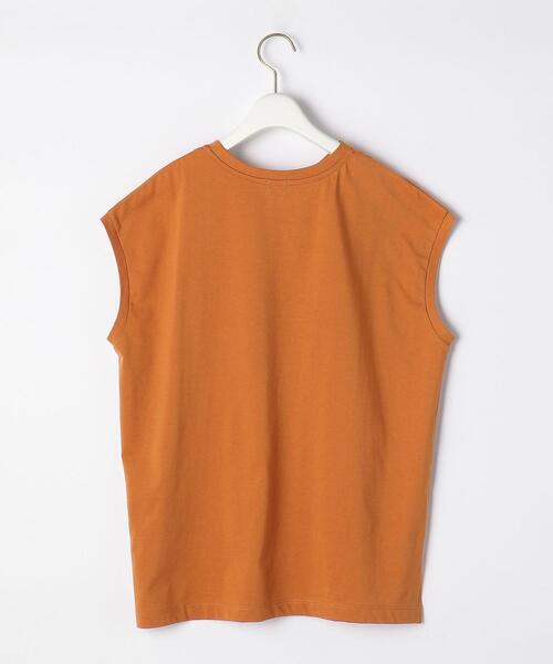 green label relaxing（グリーンレーベルリラクシング）の「SC プリント ノースリーブ [Tシャツ]（Tシャツ/カットソー・レディース・オフホワイト/オレンジ/ダークグレー・FREE）」の16枚目の写真