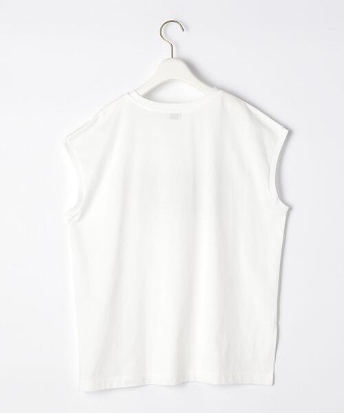 green label relaxing（グリーンレーベルリラクシング）の「SC プリント ノースリーブ [Tシャツ]（Tシャツ/カットソー・レディース・オフホワイト/オレンジ/ダークグレー・FREE）」の19枚目の写真