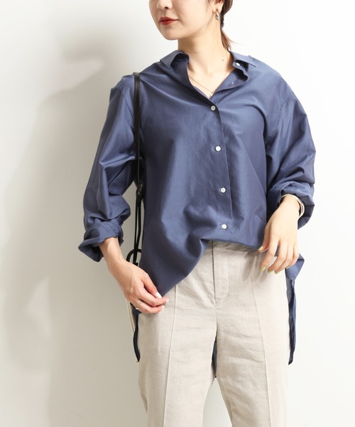 【新品未使用】IENA  コットンシルクプルオーバーシャツ シリーズあり/追加》コットンシルクビックプルオーバー｜フォー