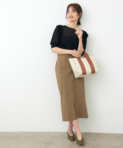 ROPE'（ロペ）の「【21AW】IN BAG付トートバッグ（トートバッグ・レディース・キナリ/ブラック/ブラウン・FREE）」の16枚目の写真