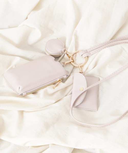 N.（N. Natural Beauty Basic）（エヌエヌナチュラルビューティーベーシック）の「◆多機能スマホショルダーバッグ（ショルダーバッグ・レディース・ブラック/ナチュラル/オレンジ系・ﾌﾘ-）」の8枚目の写真