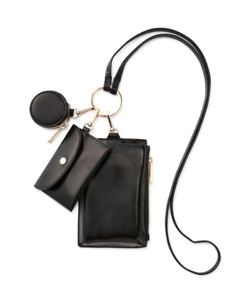 N.（N. Natural Beauty Basic）（エヌエヌナチュラルビューティーベーシック）の「◆多機能スマホショルダーバッグ（ショルダーバッグ・レディース・ブラック/ナチュラル/オレンジ系・ﾌﾘ-）」の12枚目の写真