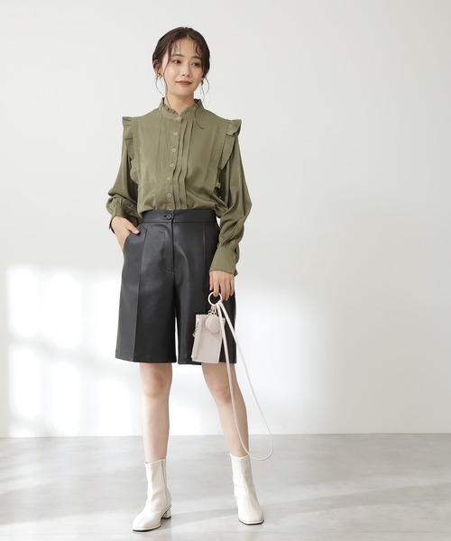 N.（N. Natural Beauty Basic）（エヌエヌナチュラルビューティーベーシック）の「◆多機能スマホショルダーバッグ（ショルダーバッグ・レディース・ブラック/ナチュラル/オレンジ系・ﾌﾘ-）」の16枚目の写真