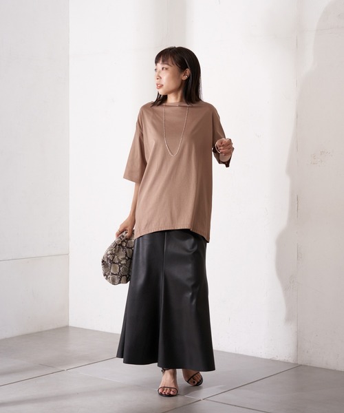 LOUNGEDRESS（ラウンジドレス）の「フェイクレザーマキシ