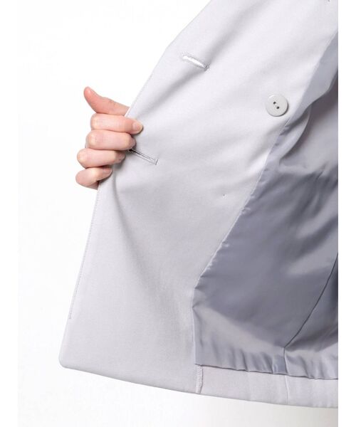 MERCURYDUO（マーキュリーデュオ）の「ダブルブレストセットインジャケット（テーラードジャケット・レディース・ブラック/ライトブルー/ベビーピンク・SMALL/MEDIUM）」の10枚目の写真