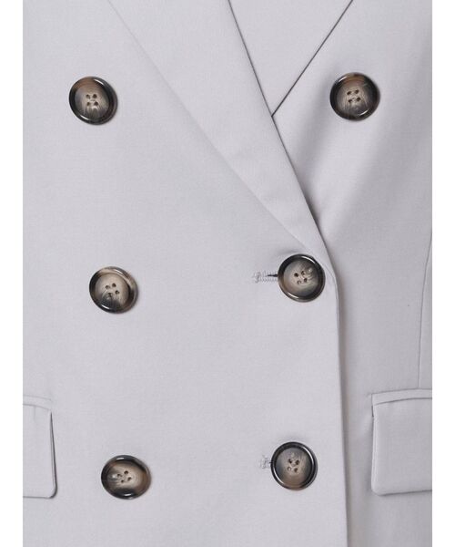 MERCURYDUO（マーキュリーデュオ）の「ダブルブレストセットインジャケット（テーラードジャケット・レディース・ブラック/ライトブルー/ベビーピンク・SMALL/MEDIUM）」の14枚目の写真