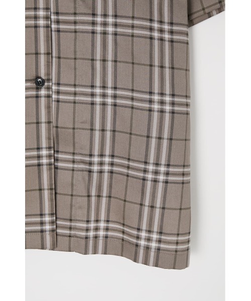MOUSSY（マウジー）の「CHECK HALF SLEEVE シャツ（シャツ/ブラウス・レディース・ブラック/ベージュ系その他/カーキ・FREE）」の20枚目の写真